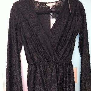Black lace romper